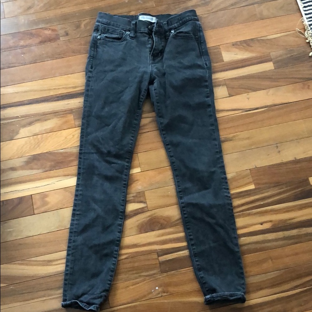 Madewell washes black denim